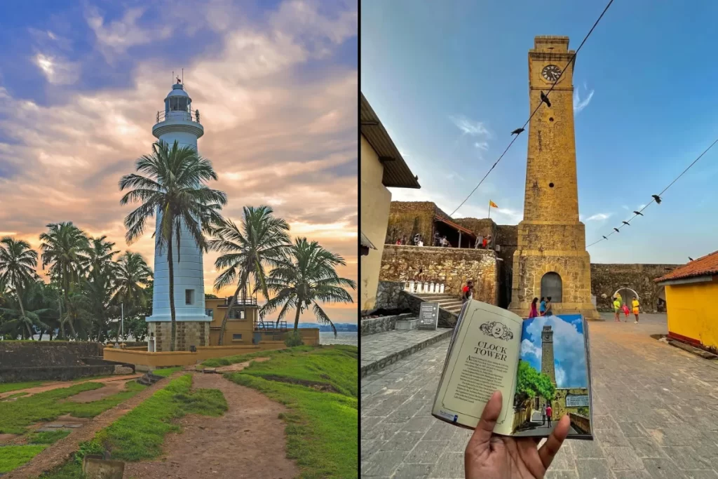 Galle Fort lighthouse and Clock Tower