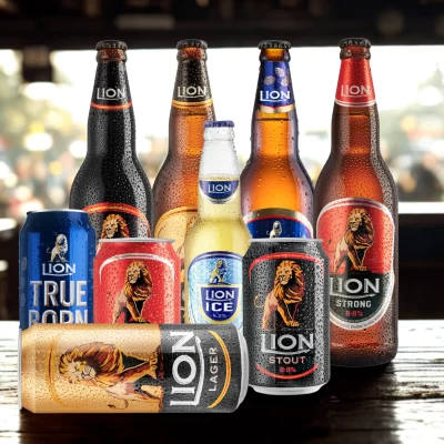 Ai generated image of Lion Beer In pub