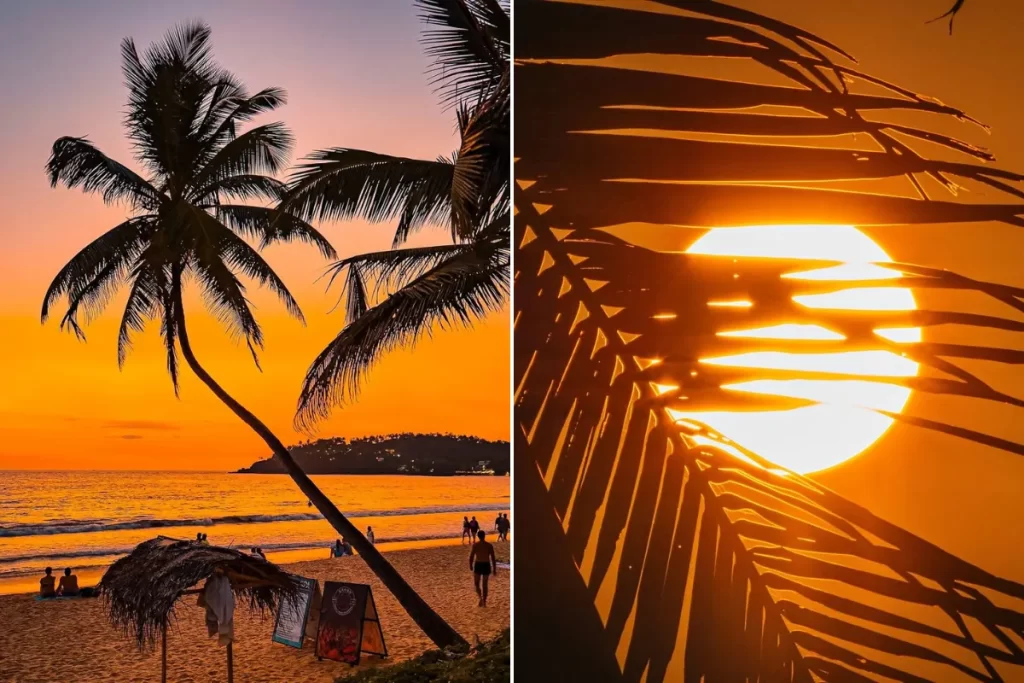 Mirissa at sun set