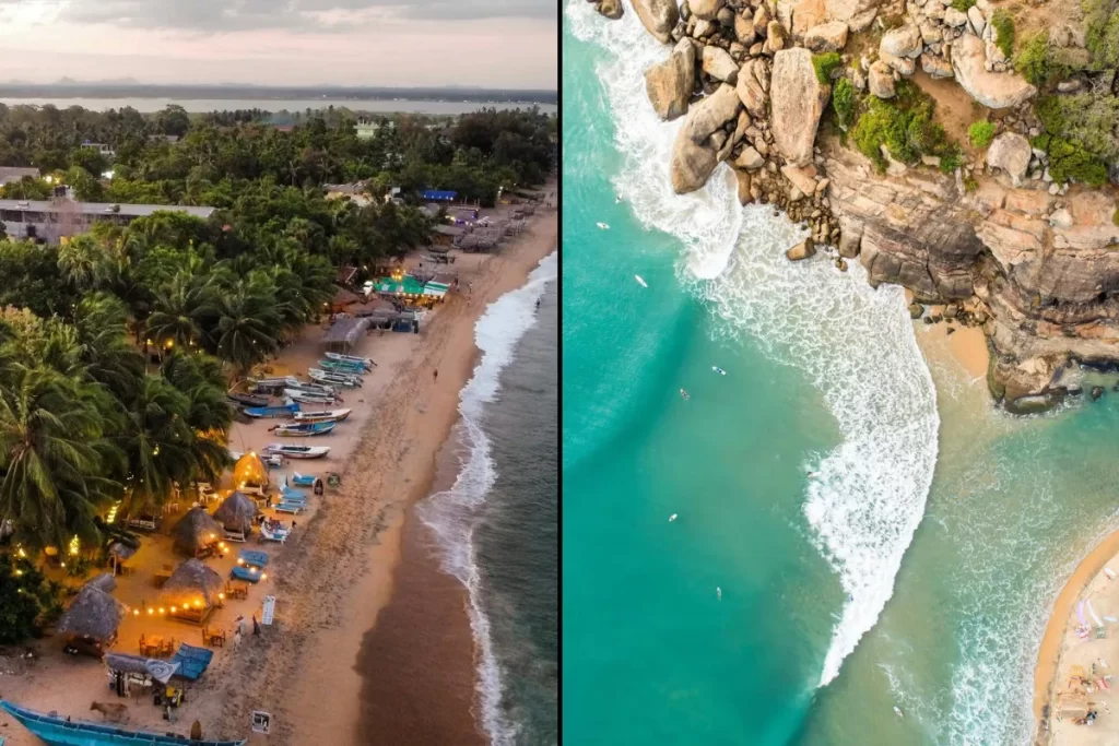 Aerial view of Arugam bay