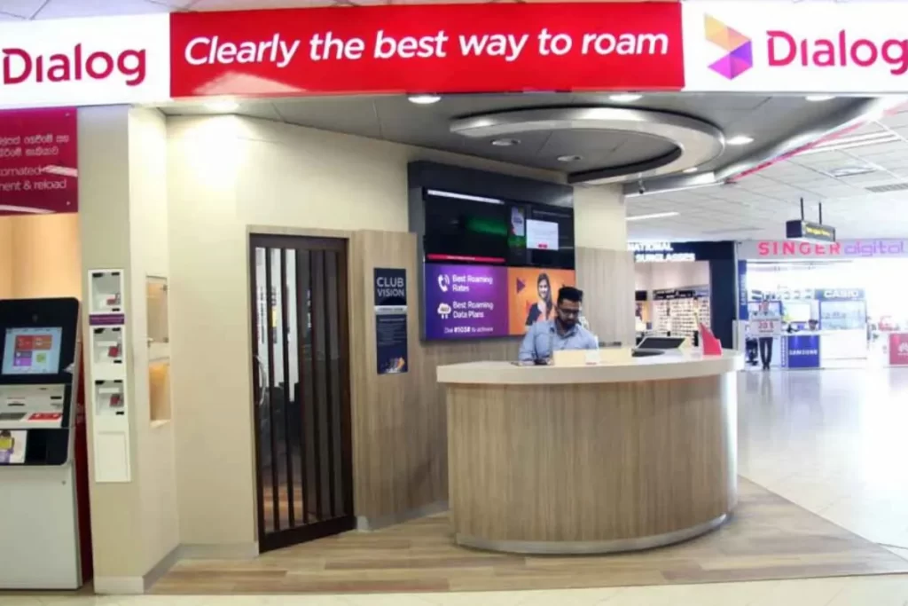 Another Dialog counter at Colombo airport