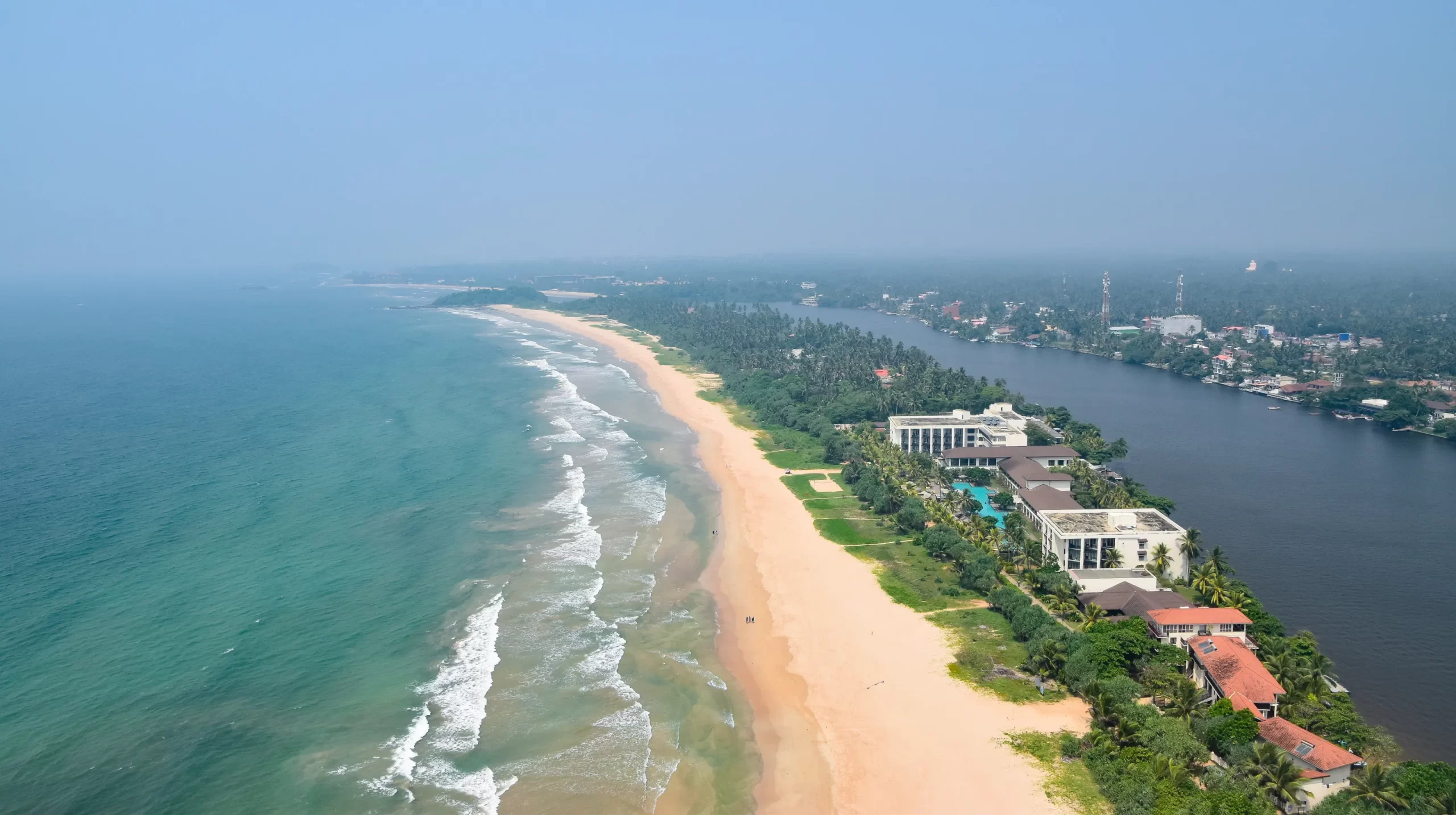 Bentota Beach Aerial View