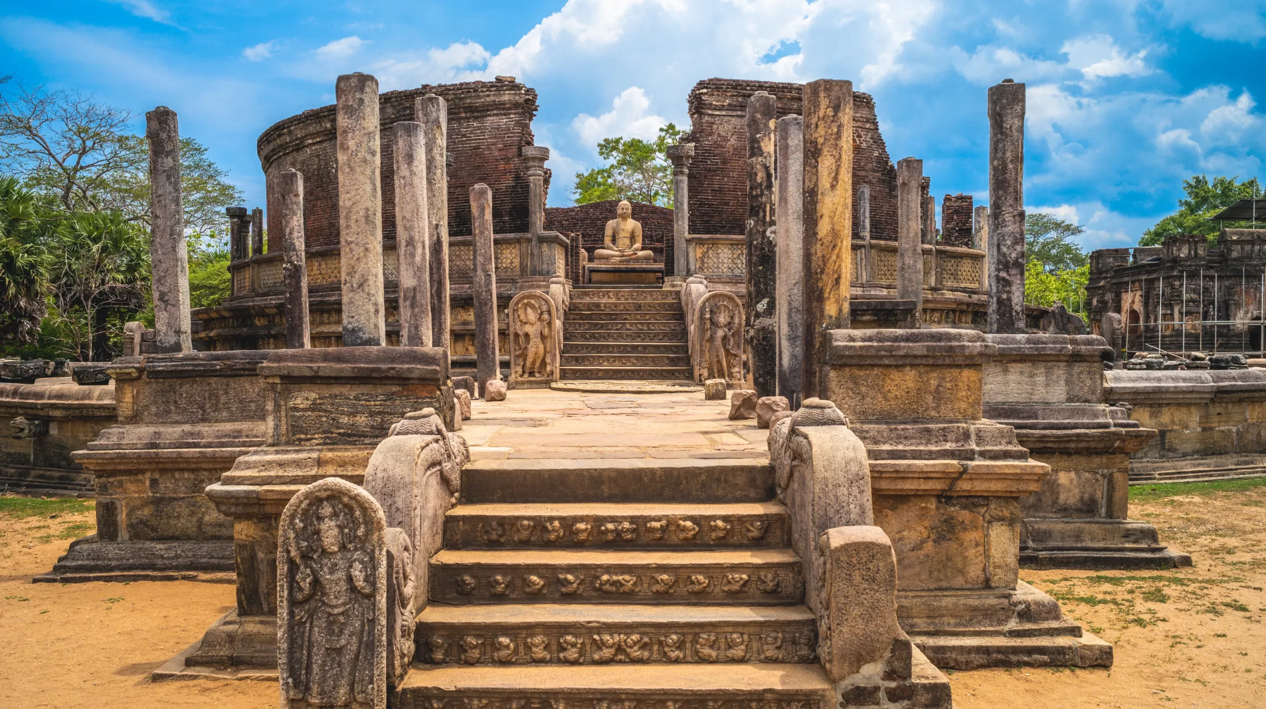 Sacred Quadrangle at Polonnaruwa Ancient city, Sri Lanka