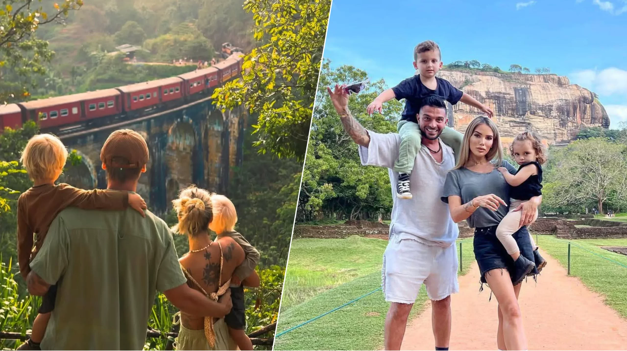 Lovely Family near Nine arches Bridge and Sigiriya