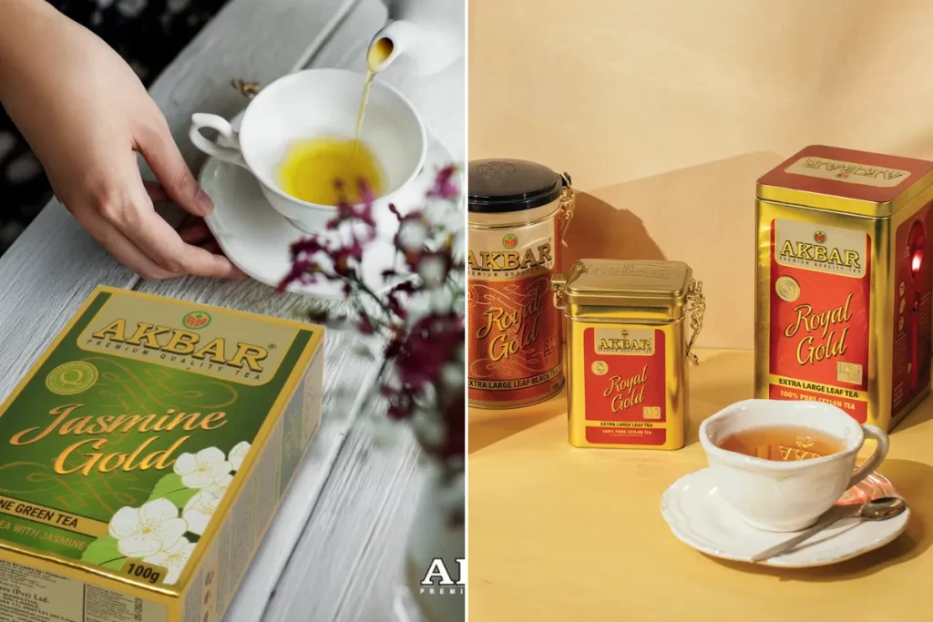 Akbar Jasmine Tea and Akbar’s Broken Orange Pekoe blends