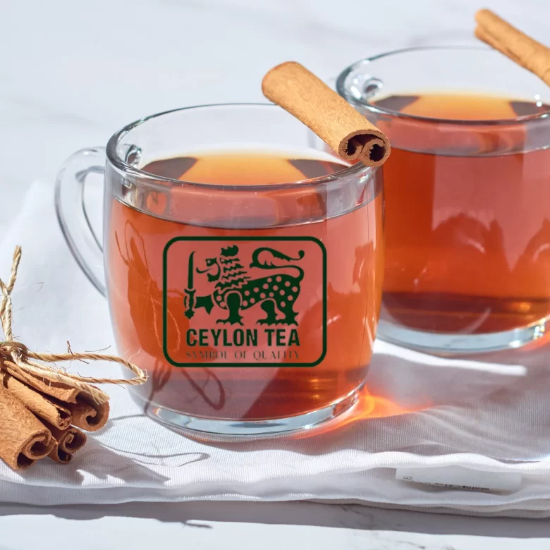 Cup of Ceylon tea with Cinnamon