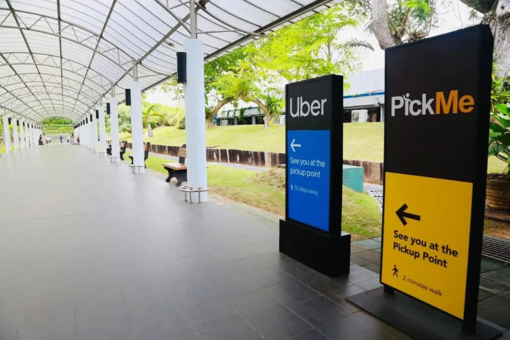 Pick Me and Uber Pickup at BIA Katunayake